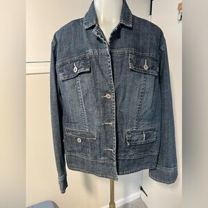 Chico’s Women’s Stylish Blue Denim Jacket
